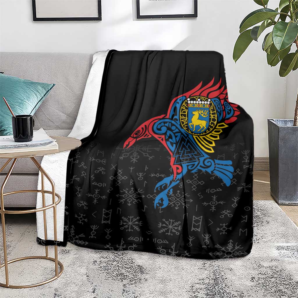 Aland Vikings Culture Blanket Norse Mythology Raven Tattoo
