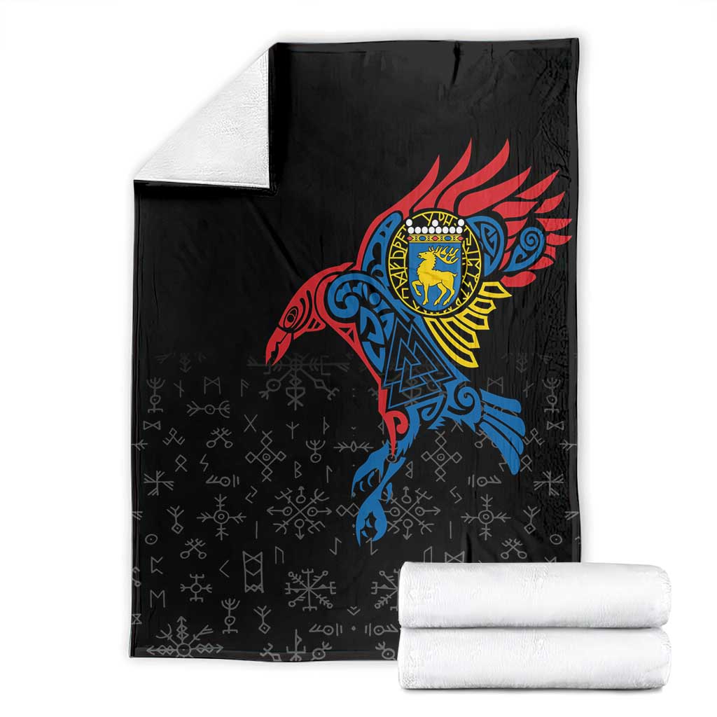 Aland Vikings Culture Blanket Norse Mythology Raven Tattoo