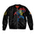 Aland Vikings Culture Bomber Jacket Norse Mythology Raven Tattoo