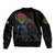 Aland Vikings Culture Bomber Jacket Norse Mythology Raven Tattoo