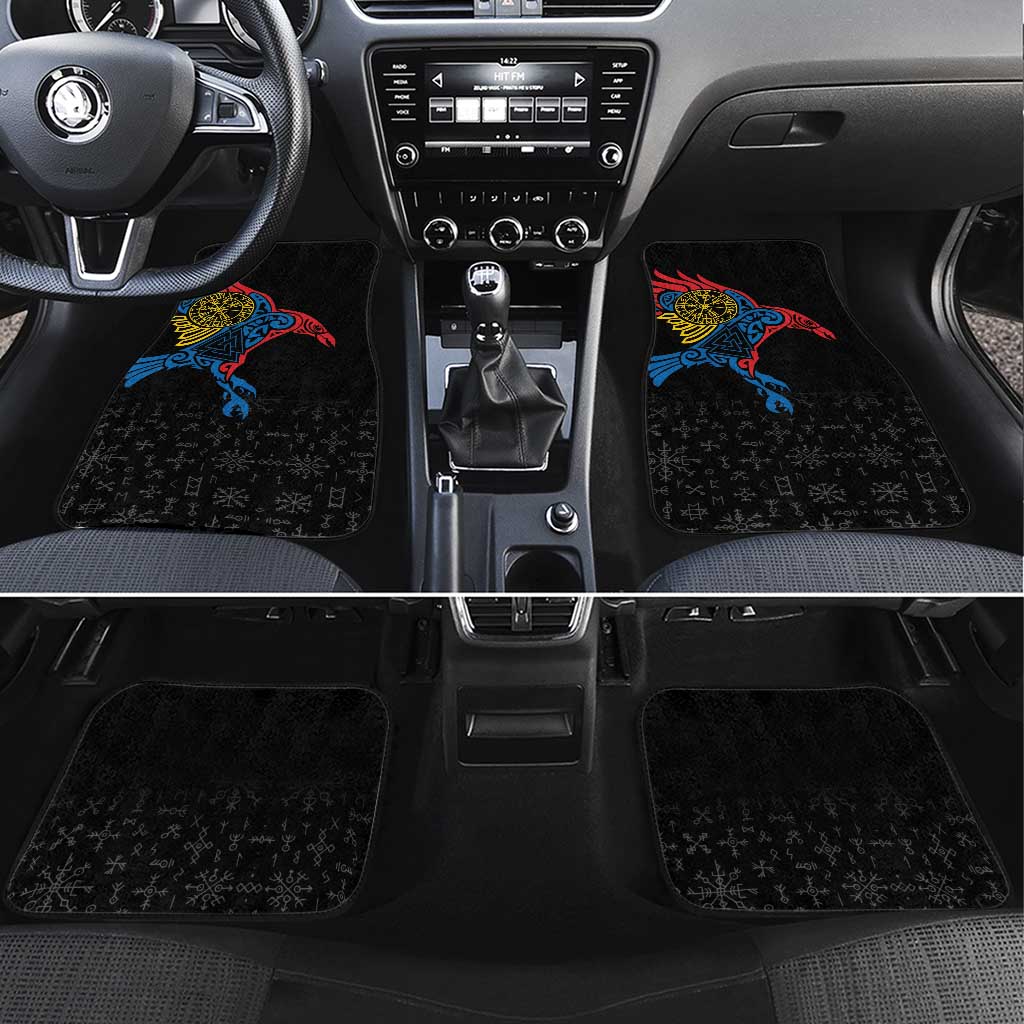 Aland Vikings Culture Car Mats Norse Mythology Raven Tattoo