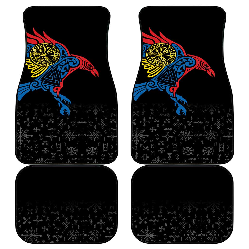 Aland Vikings Culture Car Mats Norse Mythology Raven Tattoo