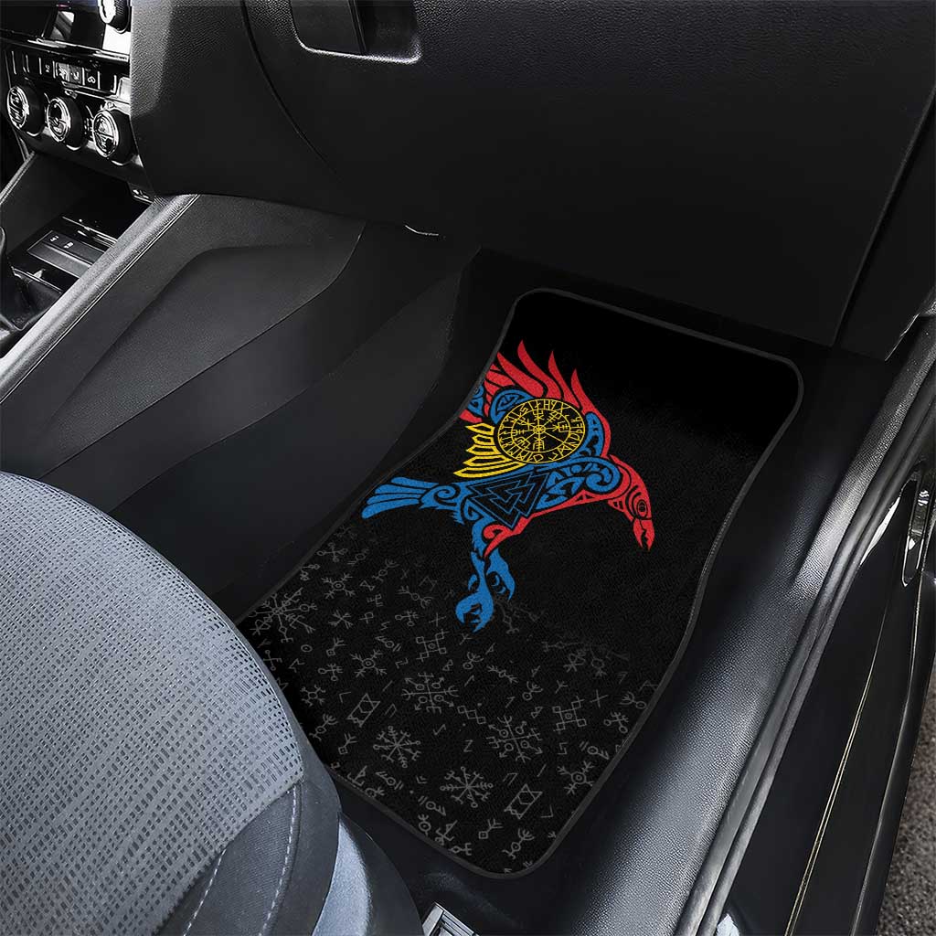 Aland Vikings Culture Car Mats Norse Mythology Raven Tattoo