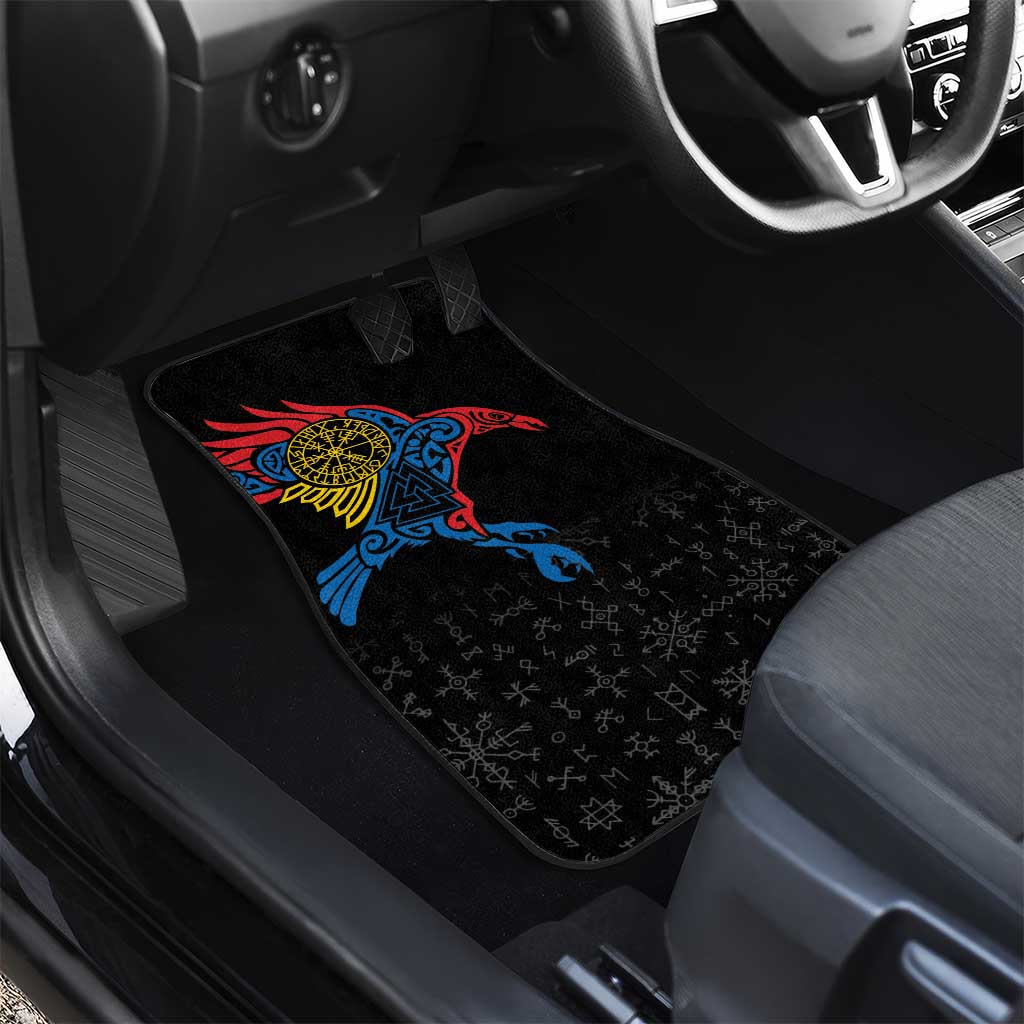 Aland Vikings Culture Car Mats Norse Mythology Raven Tattoo