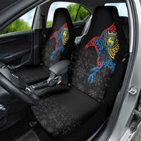 Aland Vikings Culture Car Seat Cover Norse Mythology Raven Tattoo