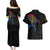 Aland Vikings Culture Couples Matching Puletasi and Hawaiian Shirt Norse Mythology Raven Tattoo