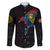 Aland Vikings Culture Family Matching Long Sleeve Bodycon Dress and Hawaiian Shirt Norse Mythology Raven Tattoo
