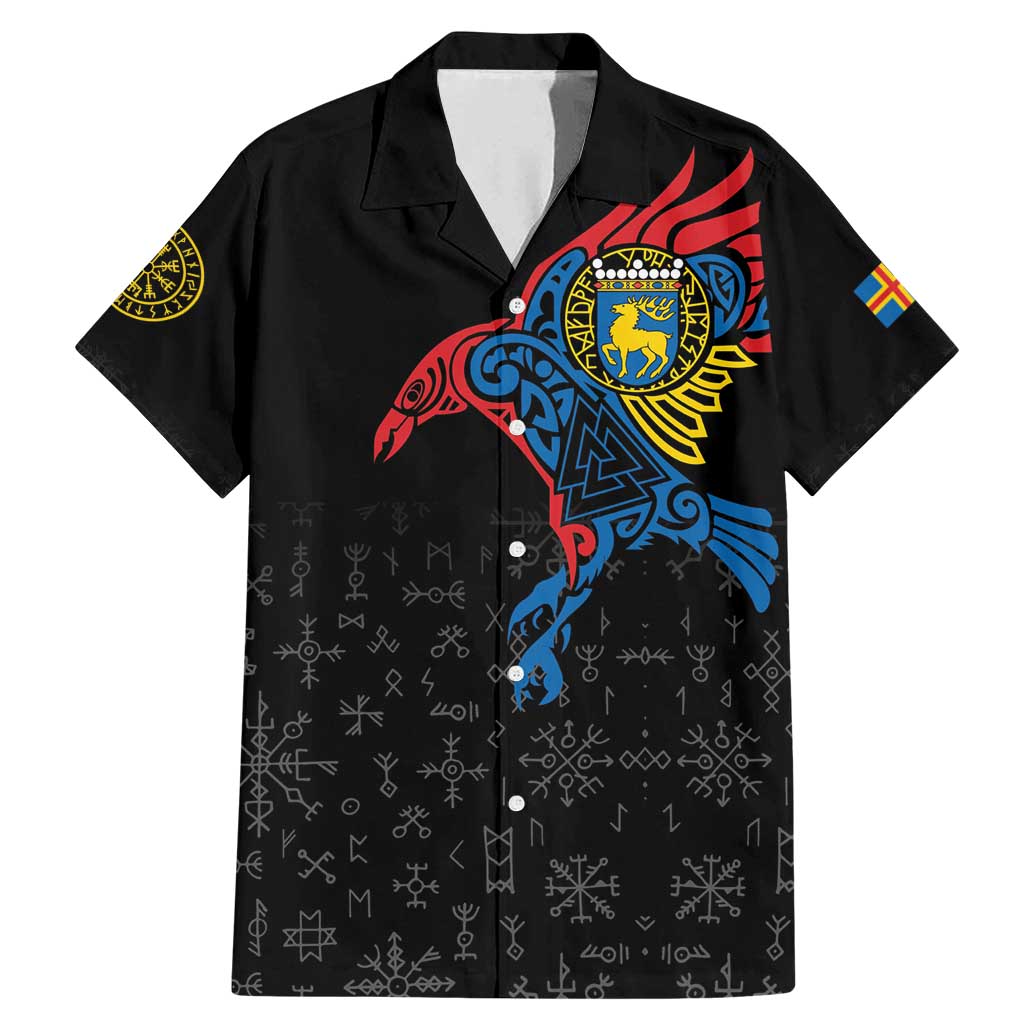 Aland Vikings Culture Family Matching Mermaid Dress and Hawaiian Shirt Norse Mythology Raven Tattoo