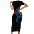 Aland Vikings Culture Family Matching Short Sleeve Bodycon Dress and Hawaiian Shirt Norse Mythology Raven Tattoo