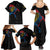 Aland Vikings Culture Family Matching Summer Maxi Dress and Hawaiian Shirt Norse Mythology Raven Tattoo