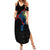Aland Vikings Culture Family Matching Summer Maxi Dress and Hawaiian Shirt Norse Mythology Raven Tattoo
