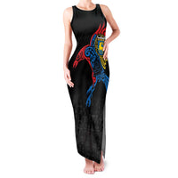 Aland Vikings Culture Family Matching Tank Maxi Dress and Hawaiian Shirt Norse Mythology Raven Tattoo