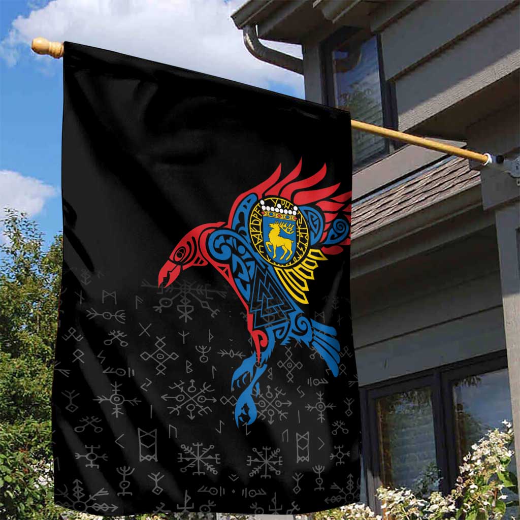 Aland Vikings Culture Garden Flag Norse Mythology Raven Tattoo