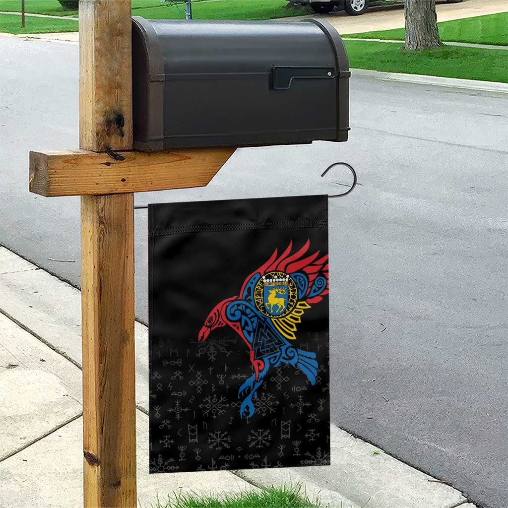 Aland Vikings Culture Garden Flag Norse Mythology Raven Tattoo