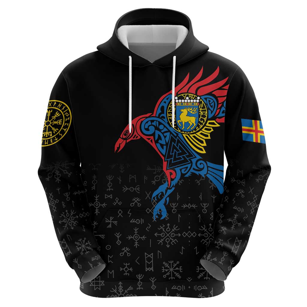 Aland Vikings Culture Hoodie Norse Mythology Raven Tattoo