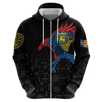 Aland Vikings Culture Hoodie Norse Mythology Raven Tattoo