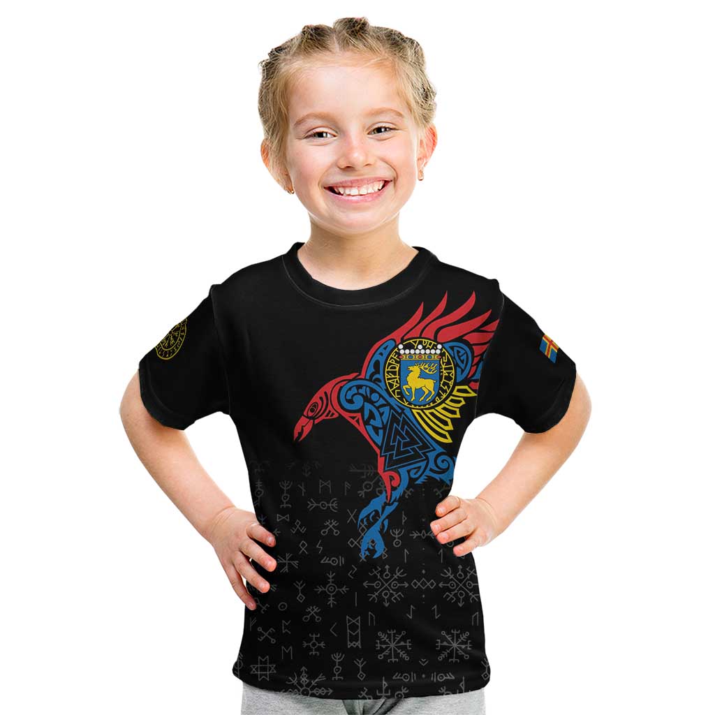 Aland Vikings Culture Kid T Shirt Norse Mythology Raven Tattoo