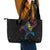Aland Vikings Culture Leather Tote Bag Norse Mythology Raven Tattoo