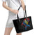 Aland Vikings Culture Leather Tote Bag Norse Mythology Raven Tattoo