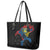 Aland Vikings Culture Leather Tote Bag Norse Mythology Raven Tattoo