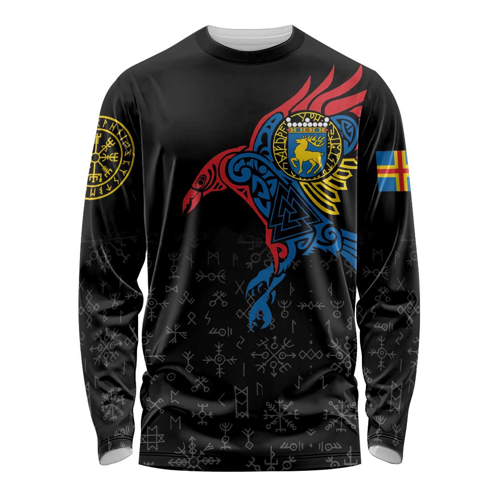 Aland Vikings Culture Long Sleeve Shirt Norse Mythology Raven Tattoo