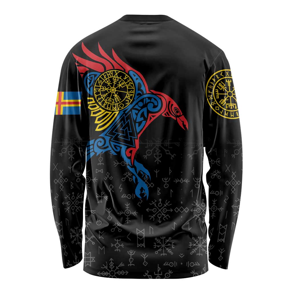 Aland Vikings Culture Long Sleeve Shirt Norse Mythology Raven Tattoo