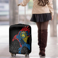 Aland Vikings Culture Luggage Cover Norse Mythology Raven Tattoo