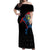Aland Vikings Culture Off Shoulder Maxi Dress Norse Mythology Raven Tattoo