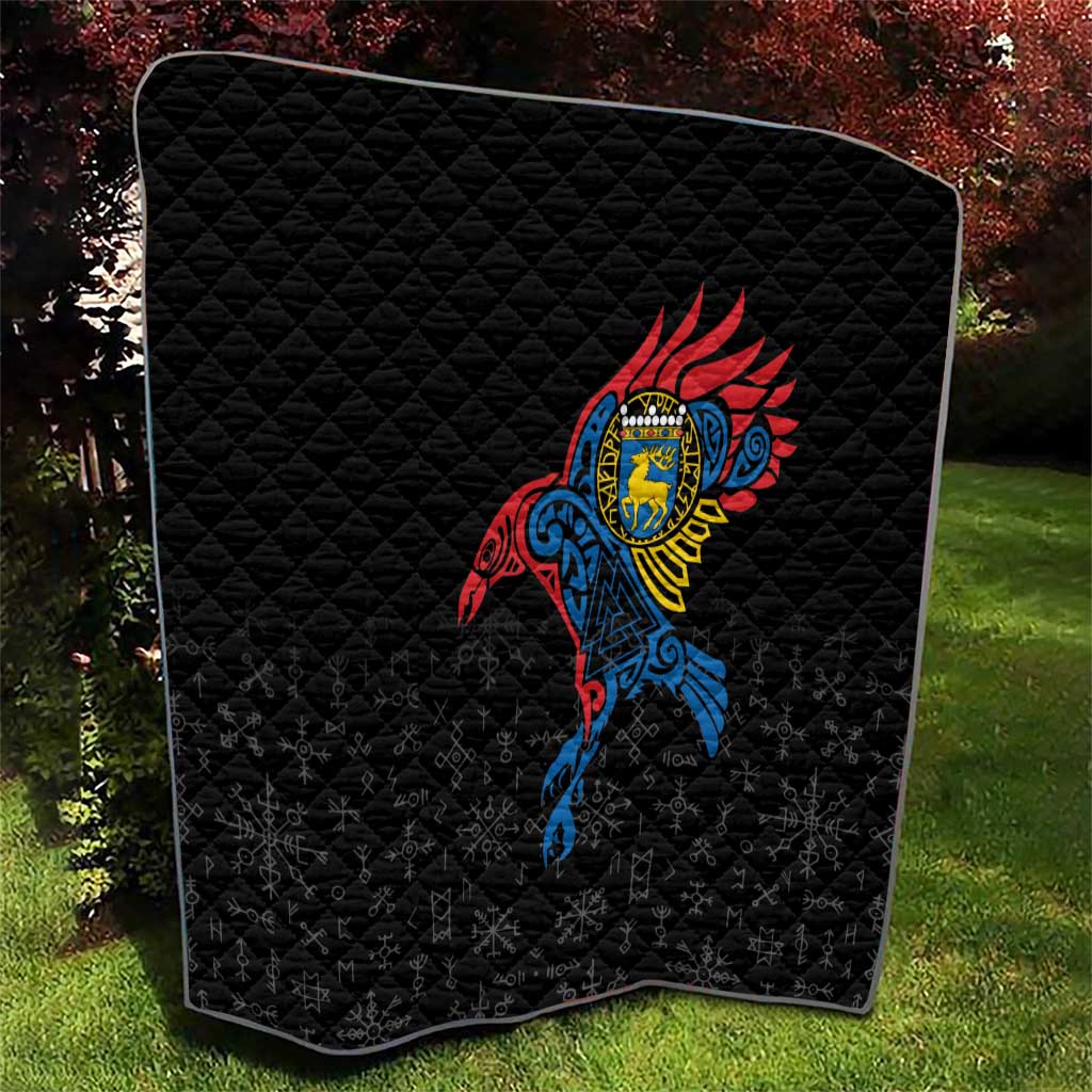 Aland Vikings Culture Quilt Norse Mythology Raven Tattoo
