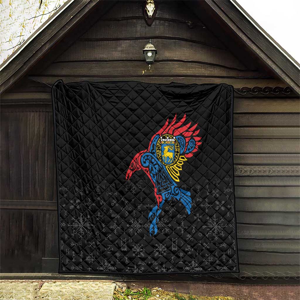 Aland Vikings Culture Quilt Norse Mythology Raven Tattoo