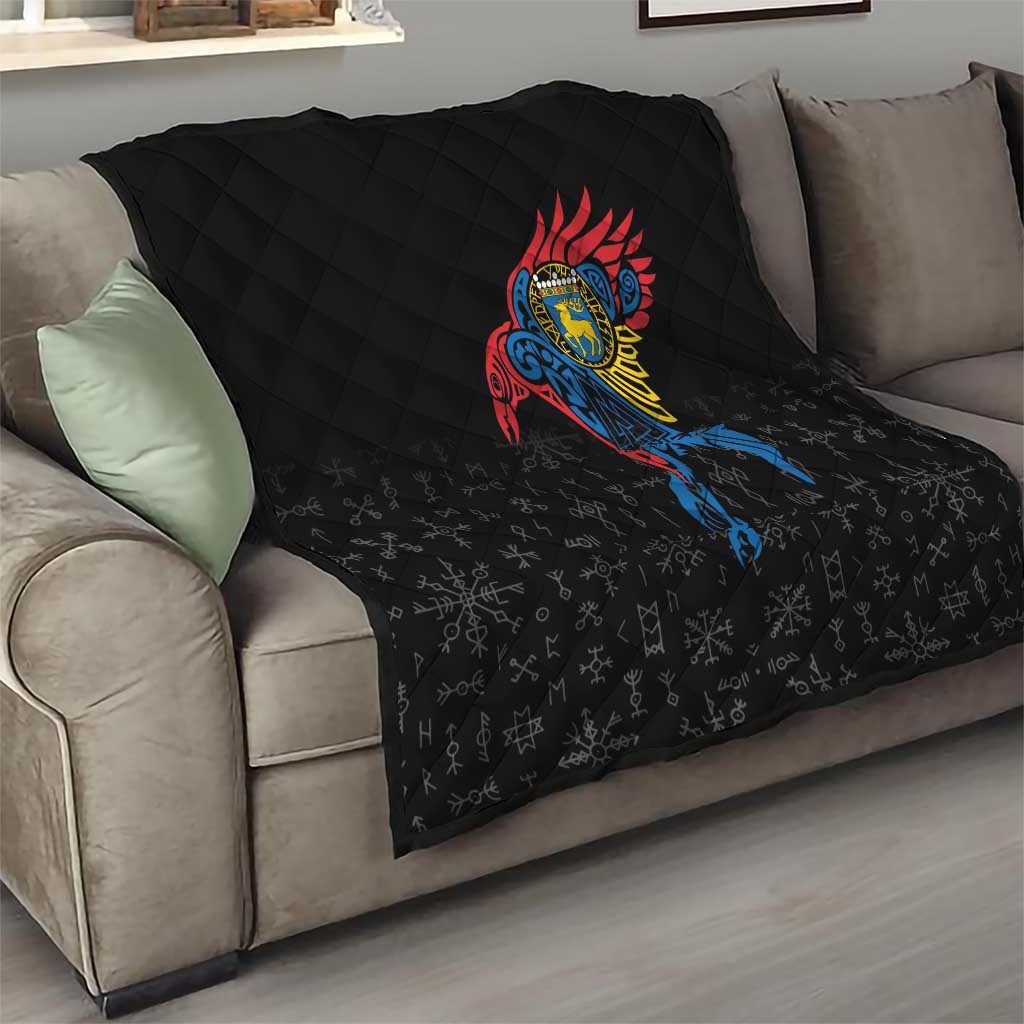 Aland Vikings Culture Quilt Norse Mythology Raven Tattoo