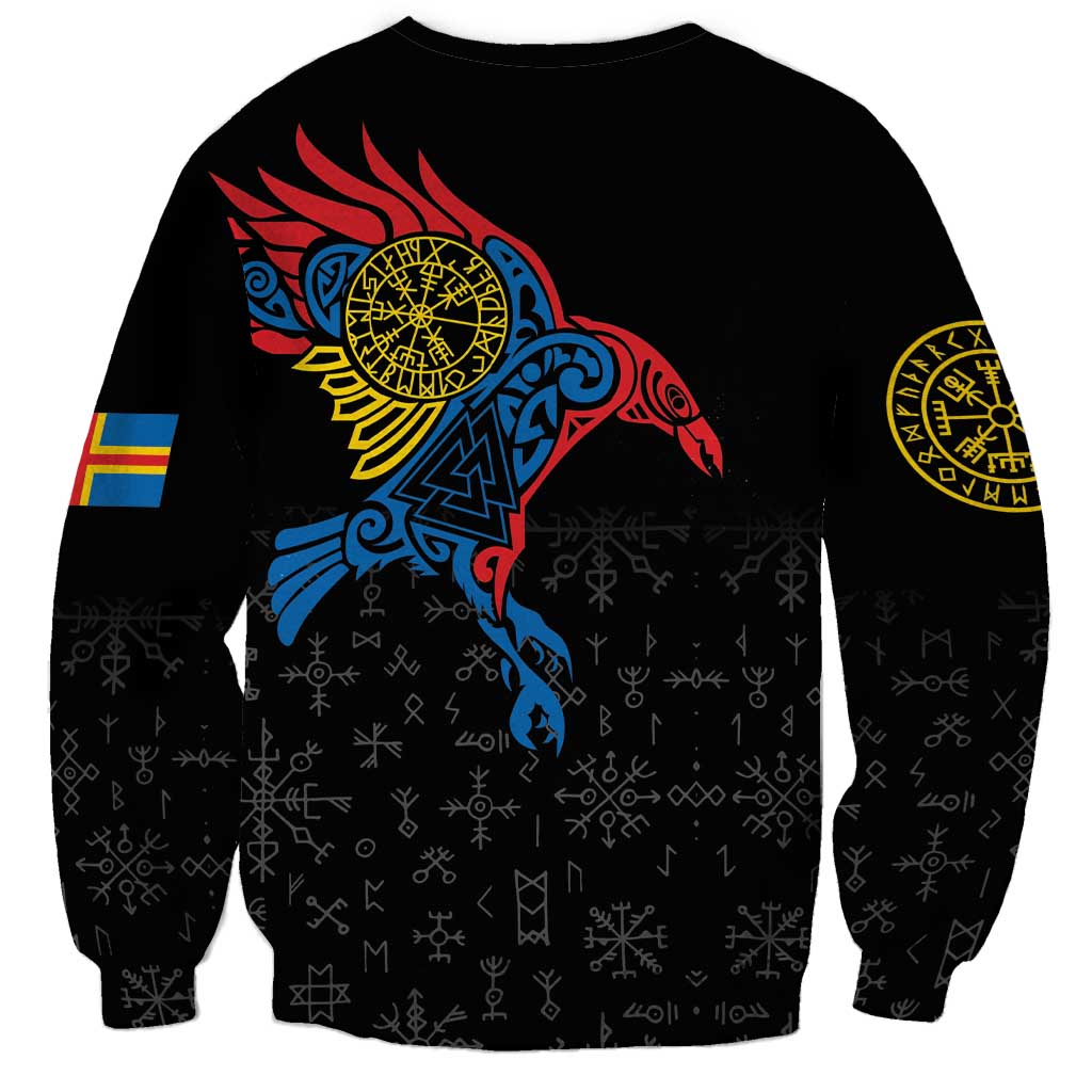 Aland Vikings Culture Sweatshirt Norse Mythology Raven Tattoo