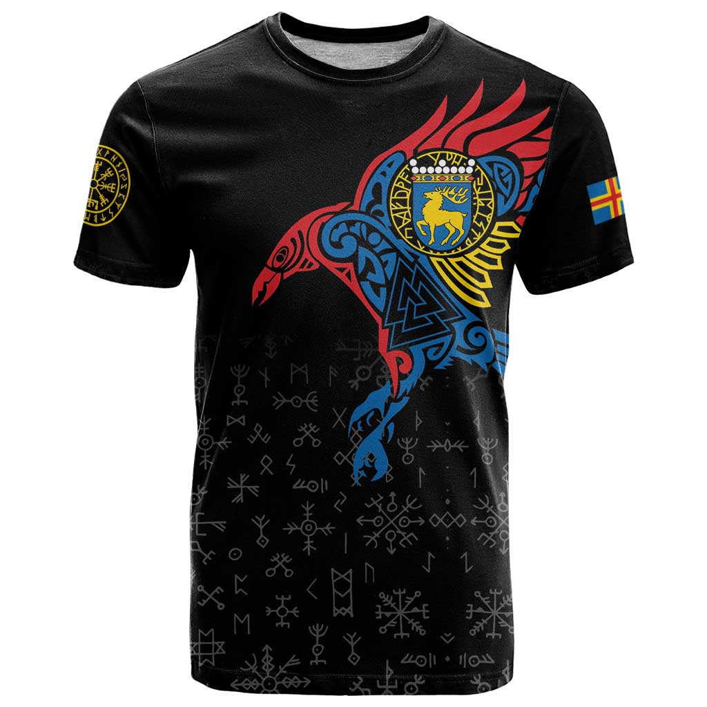 Aland Vikings Culture T Shirt Norse Mythology Raven Tattoo