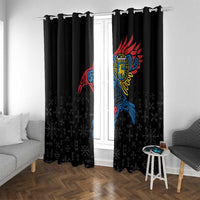 Aland Vikings Culture Window Curtain Norse Mythology Raven Tattoo