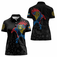Aland Vikings Culture Women Polo Shirt Norse Mythology Raven Tattoo