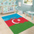Personalized Azerbaijan Flag Style Area Rug Azerbaijani Flag Day