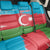 Personalized Azerbaijan Flag Style Back Car Seat Cover Azerbaijani Flag Day