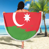 Personalized Azerbaijan Flag Style Beach Blanket Azerbaijani Flag Day