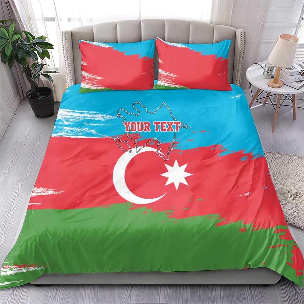 Personalized Azerbaijan Flag Style Bedding Set Azerbaijani Flag Day