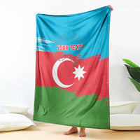 Personalized Azerbaijan Flag Style Blanket Azerbaijani Flag Day