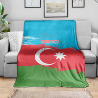 Personalized Azerbaijan Flag Style Blanket Azerbaijani Flag Day
