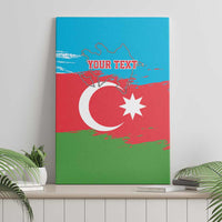 Personalized Azerbaijan Flag Style Canvas Wall Art Azerbaijani Flag Day