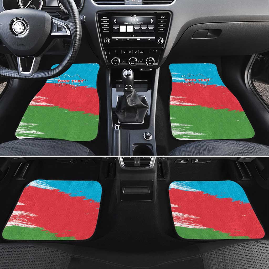 Personalized Azerbaijan Flag Style Car Mats Azerbaijani Flag Day