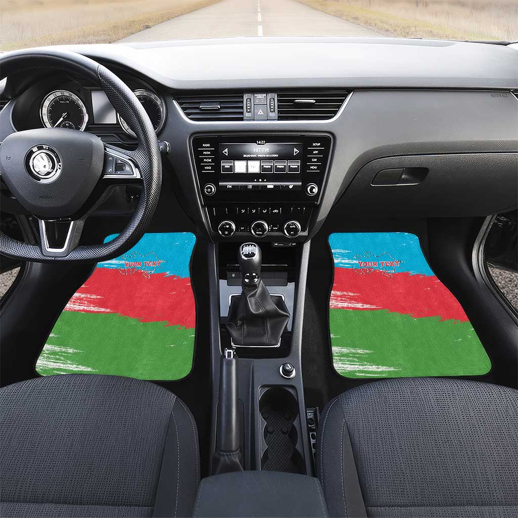 Personalized Azerbaijan Flag Style Car Mats Azerbaijani Flag Day