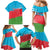 Personalized Azerbaijan Flag Style Family Matching Mermaid Dress and Hawaiian Shirt Azerbaijani Flag Day