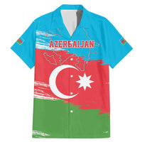 Personalized Azerbaijan Flag Style Family Matching Mermaid Dress and Hawaiian Shirt Azerbaijani Flag Day