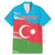 Personalized Azerbaijan Flag Style Family Matching Mermaid Dress and Hawaiian Shirt Azerbaijani Flag Day