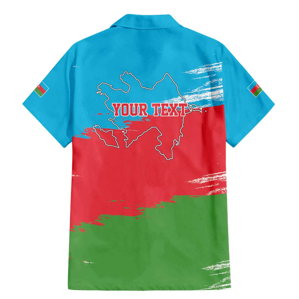 Personalized Azerbaijan Flag Style Family Matching Mermaid Dress and Hawaiian Shirt Azerbaijani Flag Day