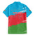 Personalized Azerbaijan Flag Style Family Matching Mermaid Dress and Hawaiian Shirt Azerbaijani Flag Day
