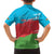 Personalized Azerbaijan Flag Style Family Matching Off Shoulder Maxi Dress and Hawaiian Shirt Azerbaijani Flag Day